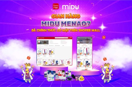 Thông báo gian hàng chính thức của Midu Menaq7 trên shopee mall