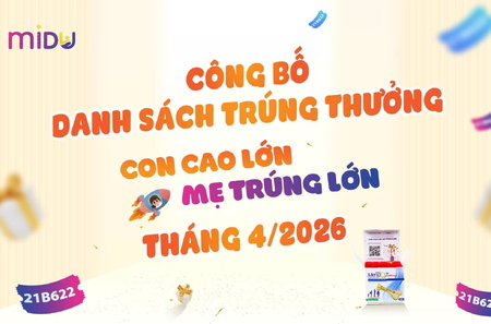 Công bố danh sách trúng thưởng chương trình "Con cao lớn - Mẹ trúng lớn" tháng 4/2026