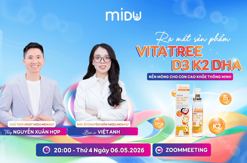 RA MẮT SẢN PHẨM VITATREE D3 K2 DHA - NỀN MÓNG CHO CON CAO KHỎE THÔNG MINH