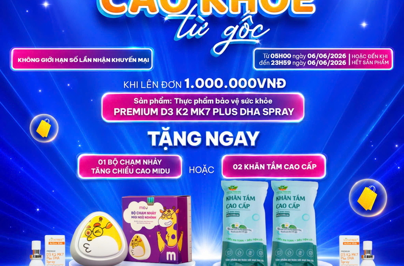 CHƯƠNG TRÌNH KHUYẾN MÃI ĐẶC BIỆT “Cao khỏe từ gốc”