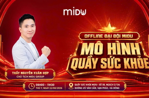CÙNG CHỜ ĐÓN NGÀY HỘI OFFLINE ĐẠI ĐỘI VÀ THAM QUAN MÔ HÌNH QUẦY SỨC KHỎE MIDU!