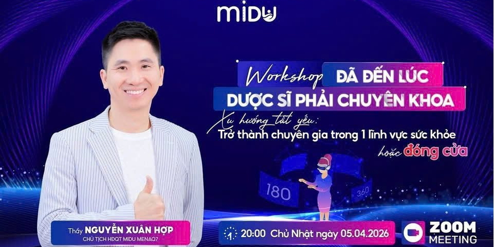 WORKSHOP ĐÃ ĐẾN LÚC DƯỢC SĨ PHẢI CHUYÊN KHOA