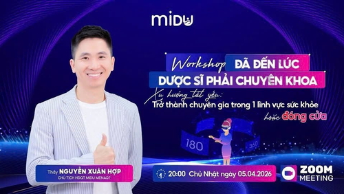 WORKSHOP ĐÃ ĐẾN LÚC DƯỢC SĨ PHẢI CHUYÊN KHOA