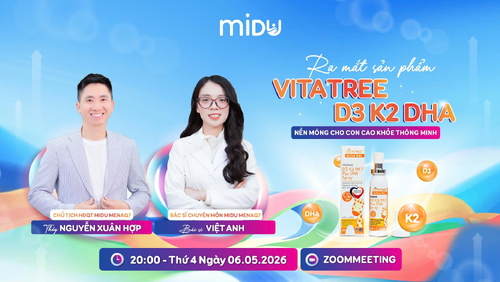 RA MẮT SẢN PHẨM VITATREE D3 K2 DHA - NỀN MÓNG CHO CON CAO KHỎE THÔNG MINH